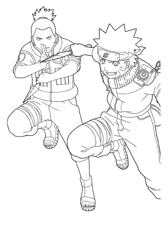 Shikamaru y Naruto
