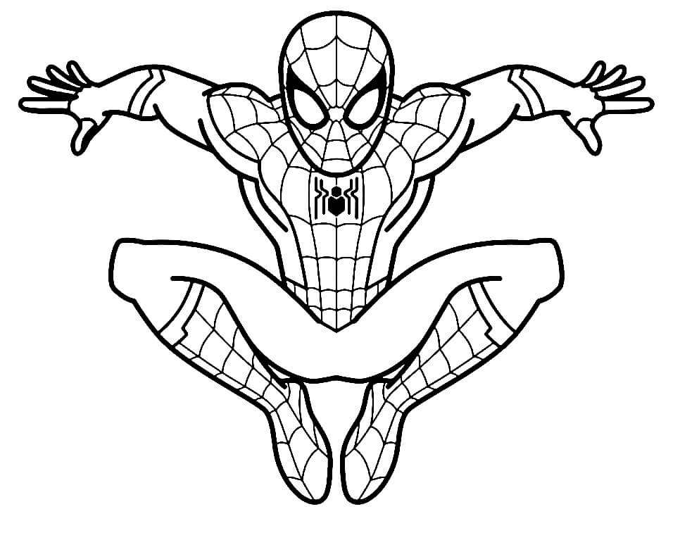 sed sentar Adviento Simple Spiderman para colorear, imprimir e dibujar –ColoringOnly.Com