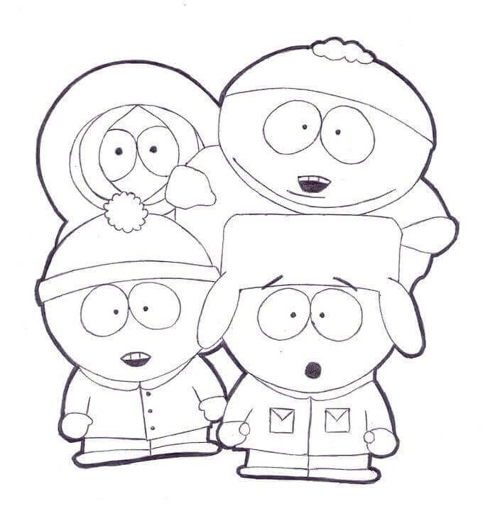 South Park Para Colorear Imprimir E Dibujar ColoringOnly Com