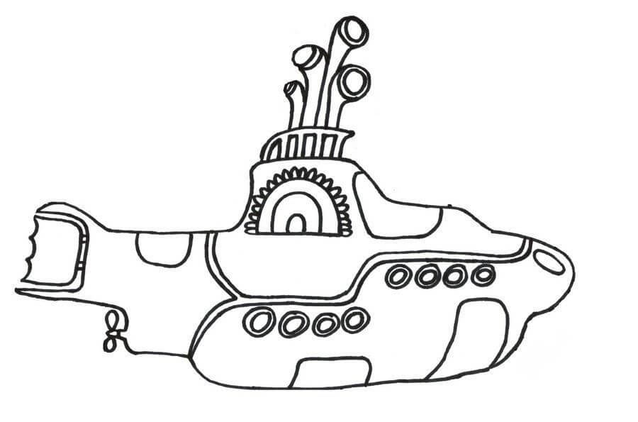 Submarino de Dibujos Animados