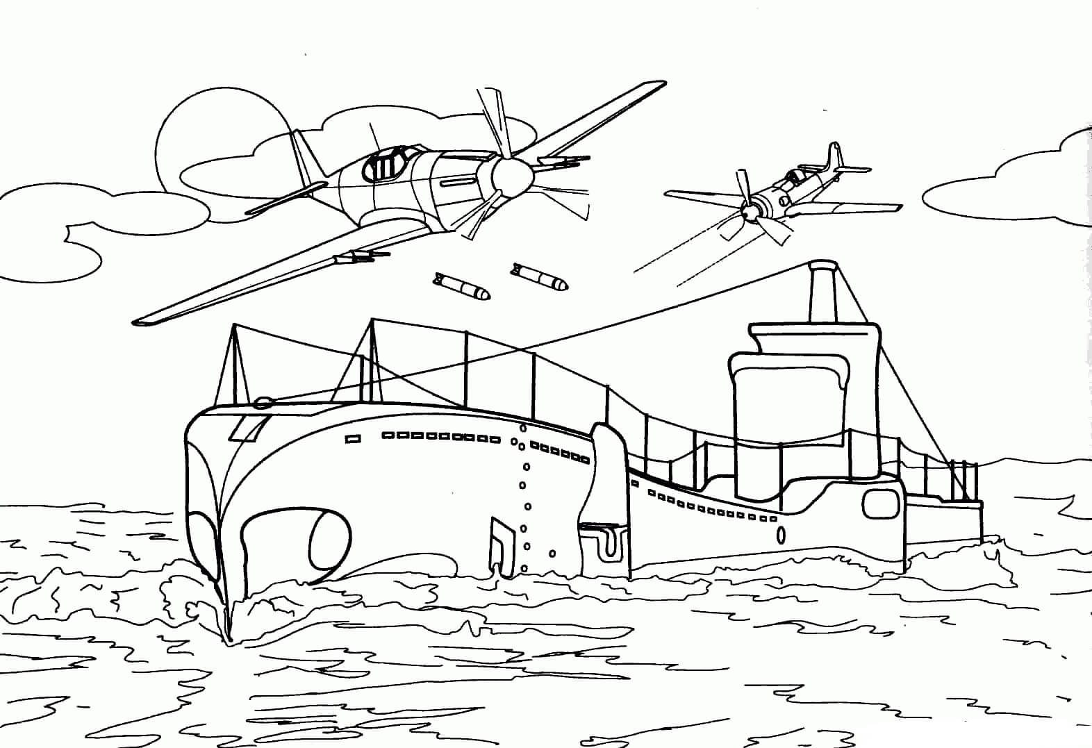 Submarino y Dos Helicópteros