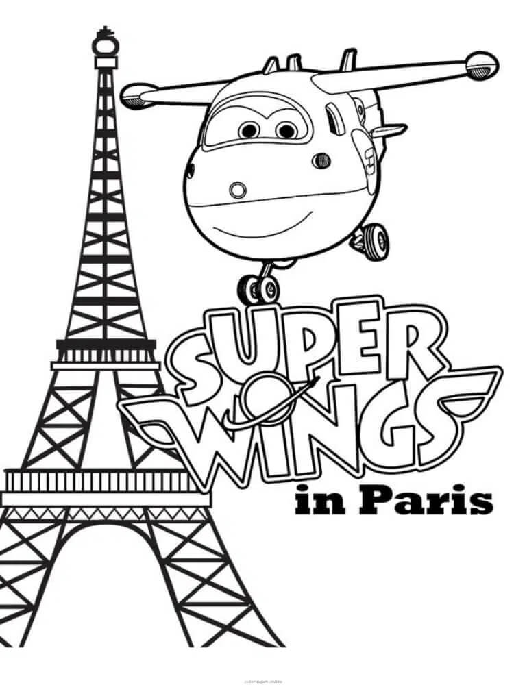 Super Wings Jett en la ciudad de París