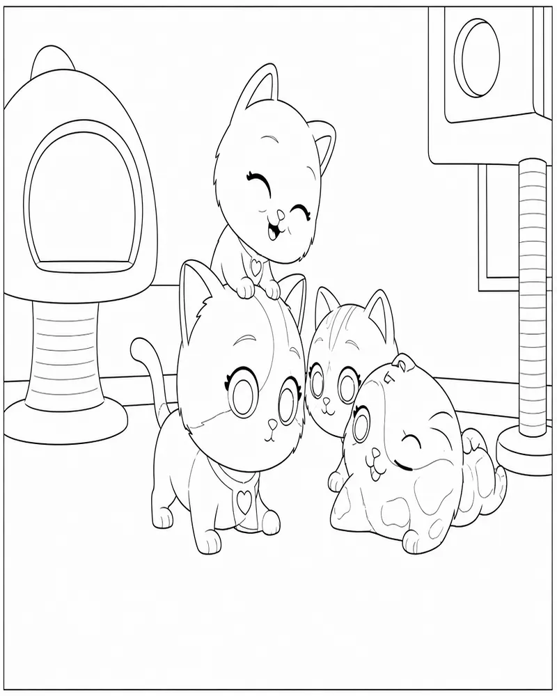 Superkitties Lindos Gatitos En La Sala De Juegos