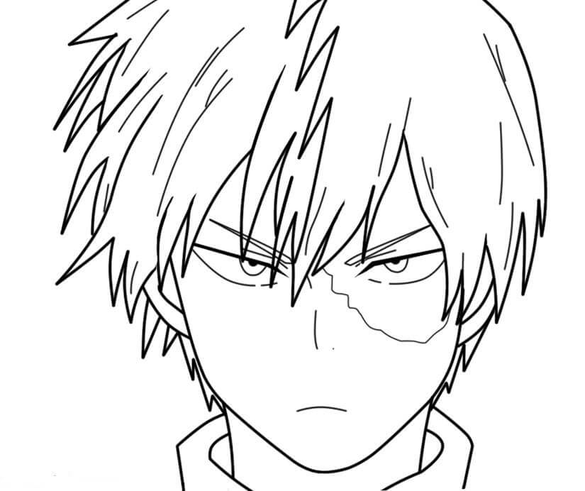 How To Draw Shoto Todoroki From My Hero Academia Step By Step Drawing ...