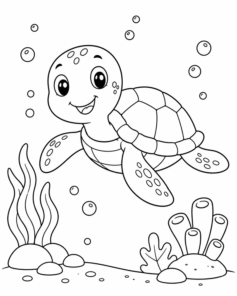 Tortuga Marina Minimalista