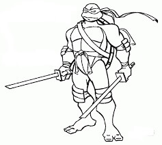 Tortuga Ninja Leonardo Y 2 Katana