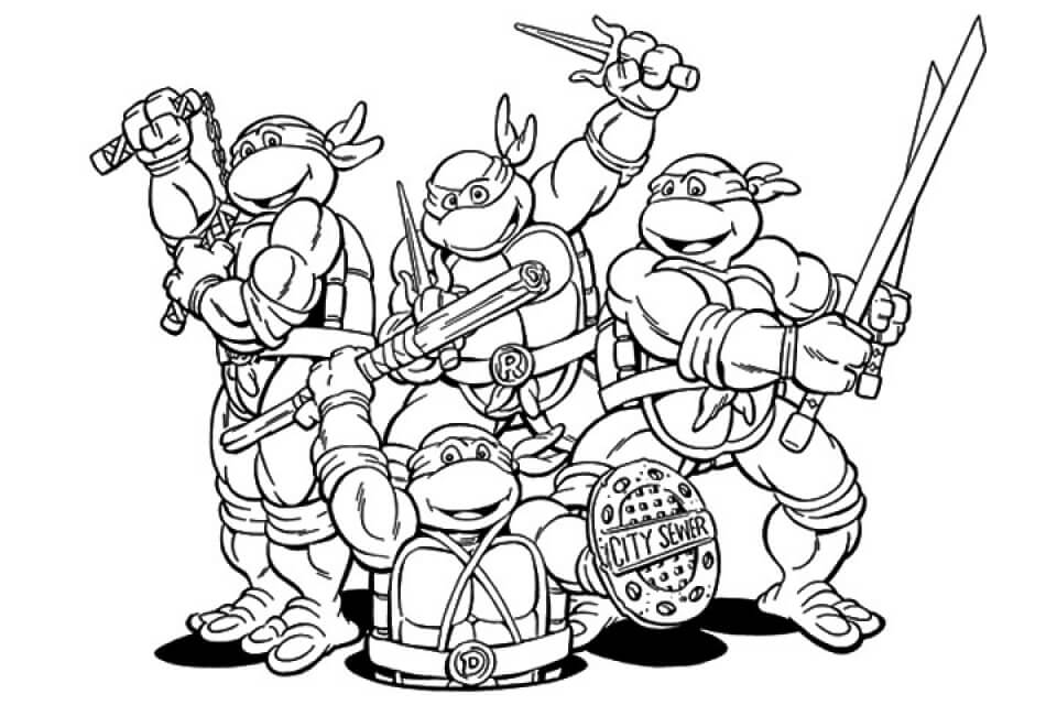 Tortugas Ninja Del Equipo