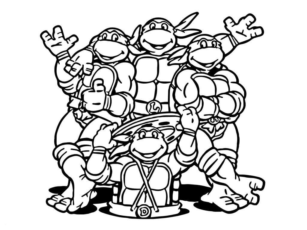 Tortugas Ninja Mutantes Adolescentes Sonriendo