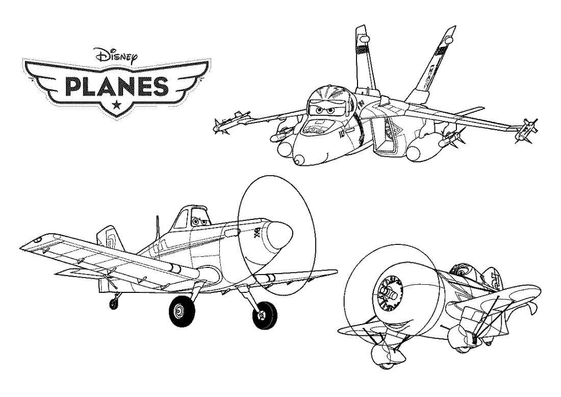 Tres Aviones de Disney