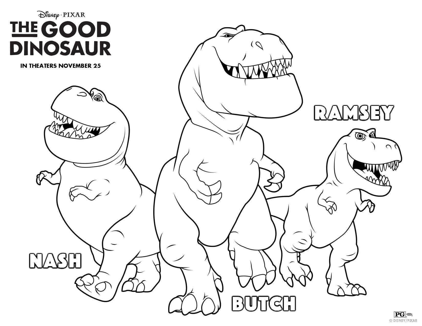 Tres T Rex Para Colorear Imprimir E Dibujar ColoringOnly Com