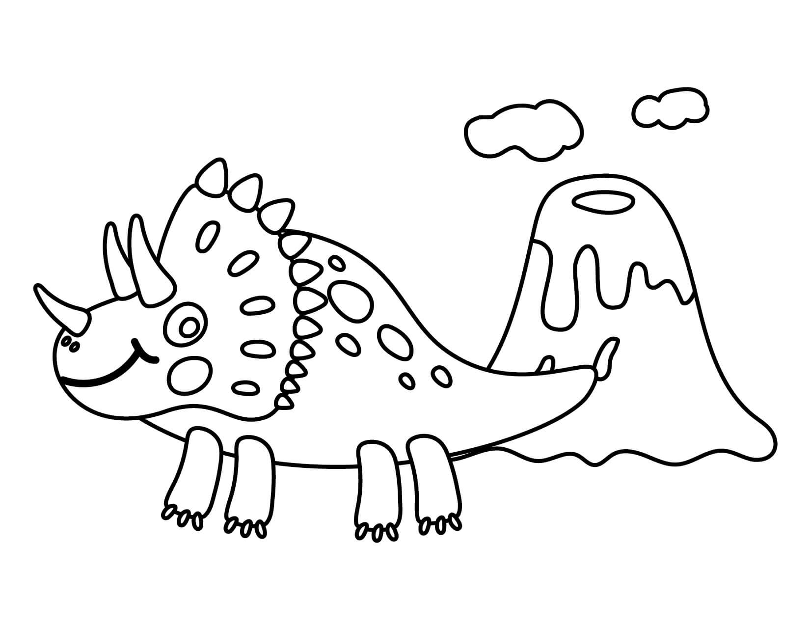 Triceratop Imprimible