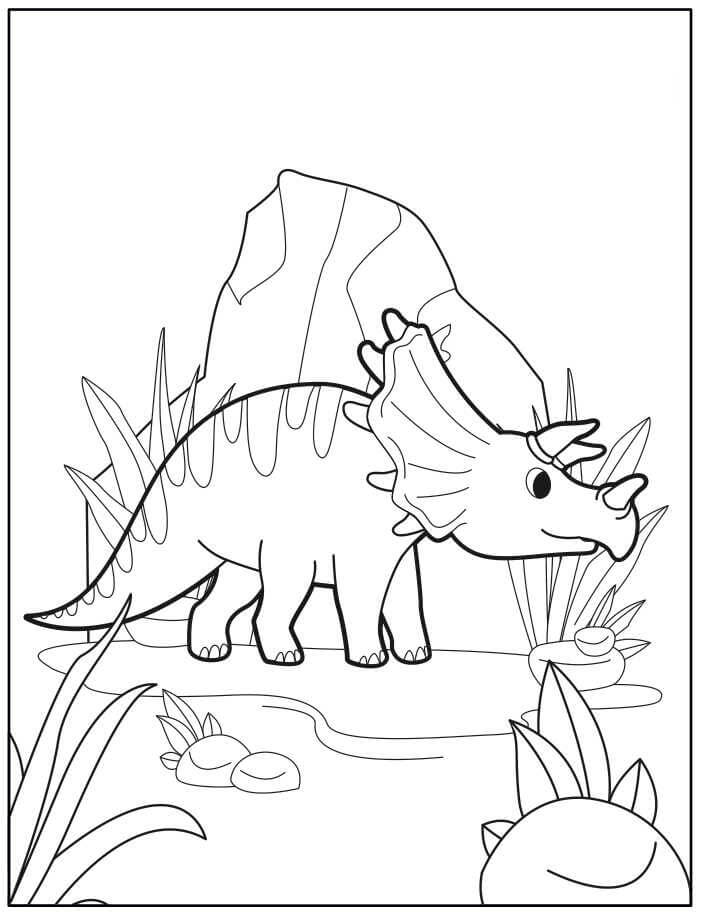 Triceratops de Dibujos Animados