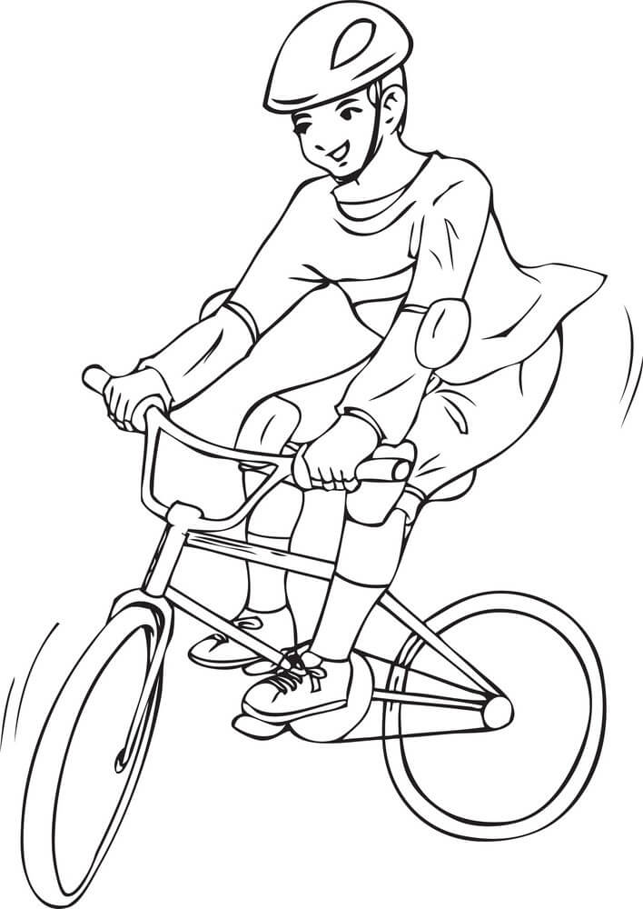 Un niño Montando Bicicleta