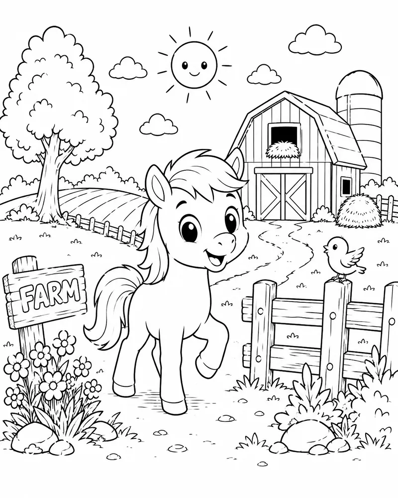 Unicornio Minimalista