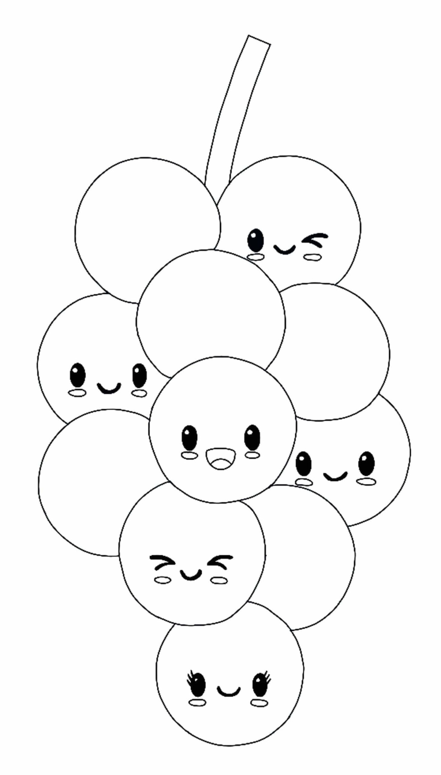 Uvas Kawaii