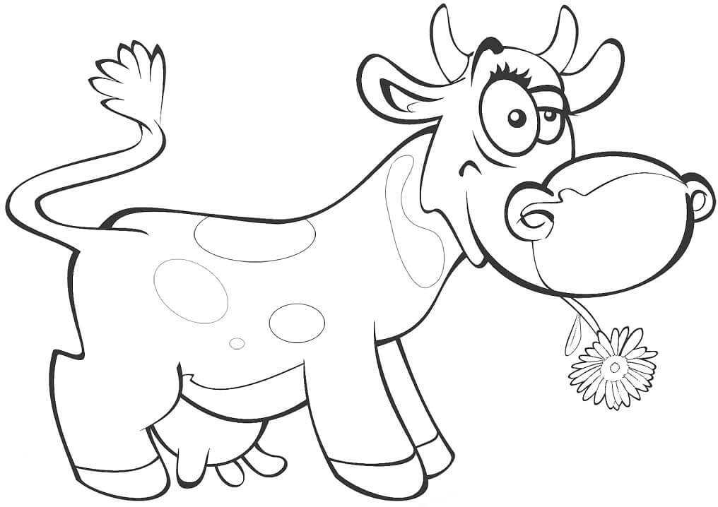 Vaca de Dibujos Animados