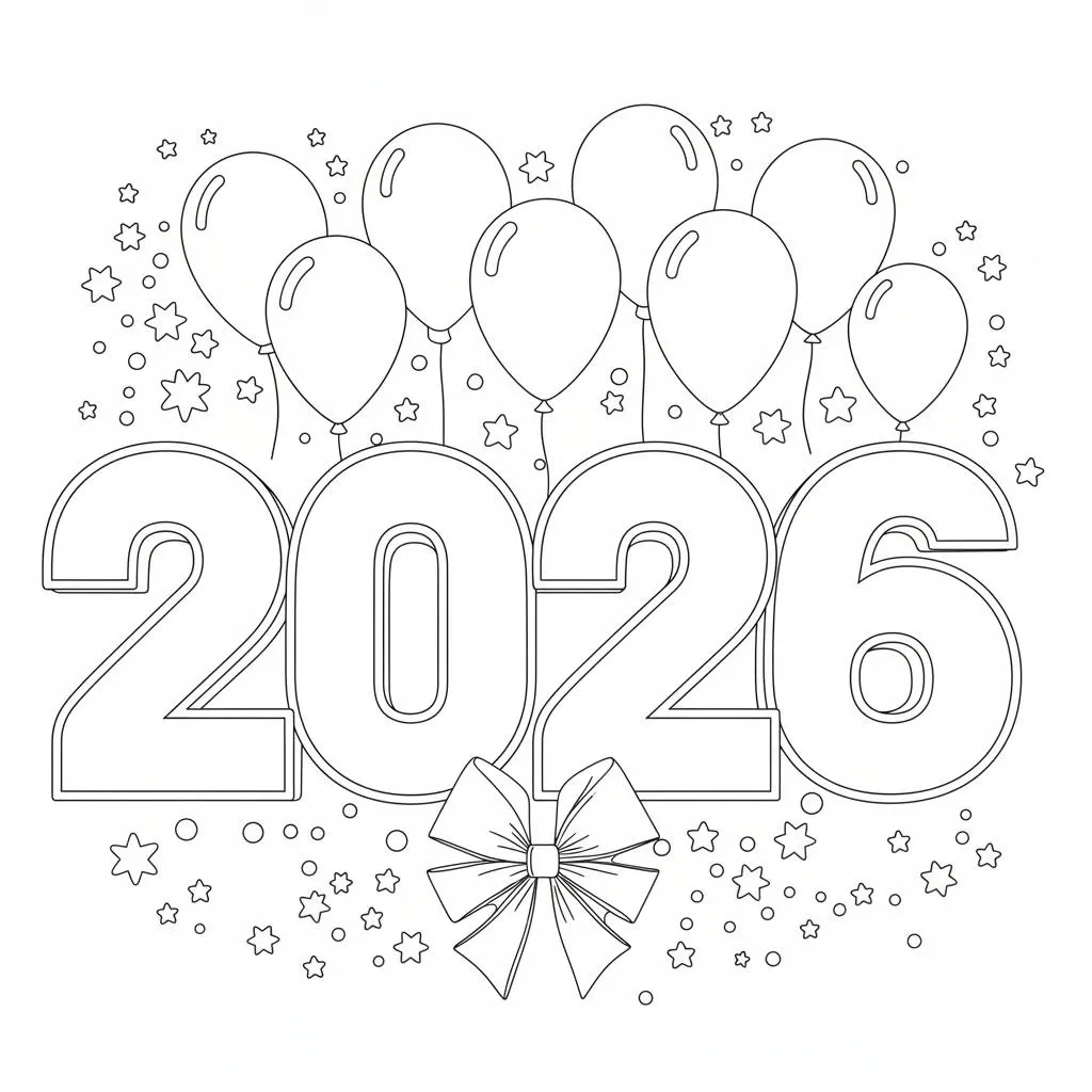 Bienvenida 2026 Ramo De Globos Fiesta