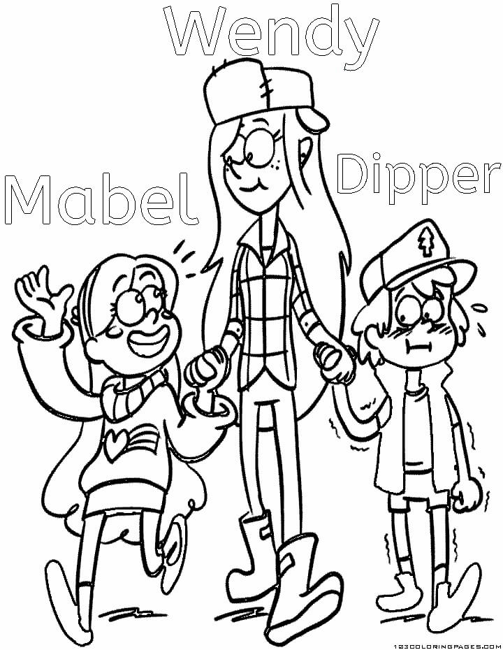 Wendy, Dipper y Mabel
