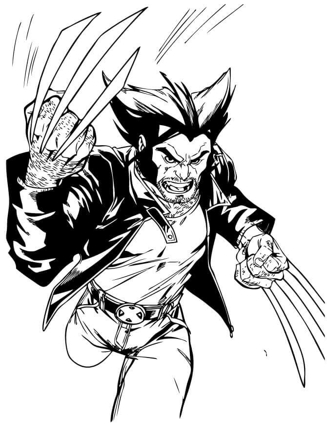 Wolverine Corriendo