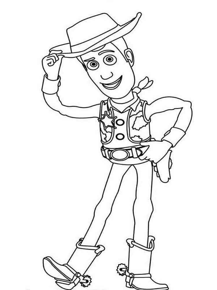 Dibujos de Woody para colorear e imprimir– 
