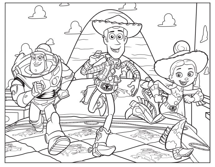 Woody y Amigos Corriendo