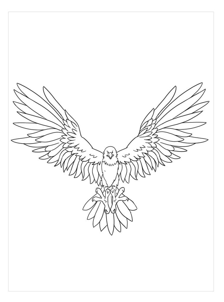 Águila Mandala para colorear, imprimir e dibujar –