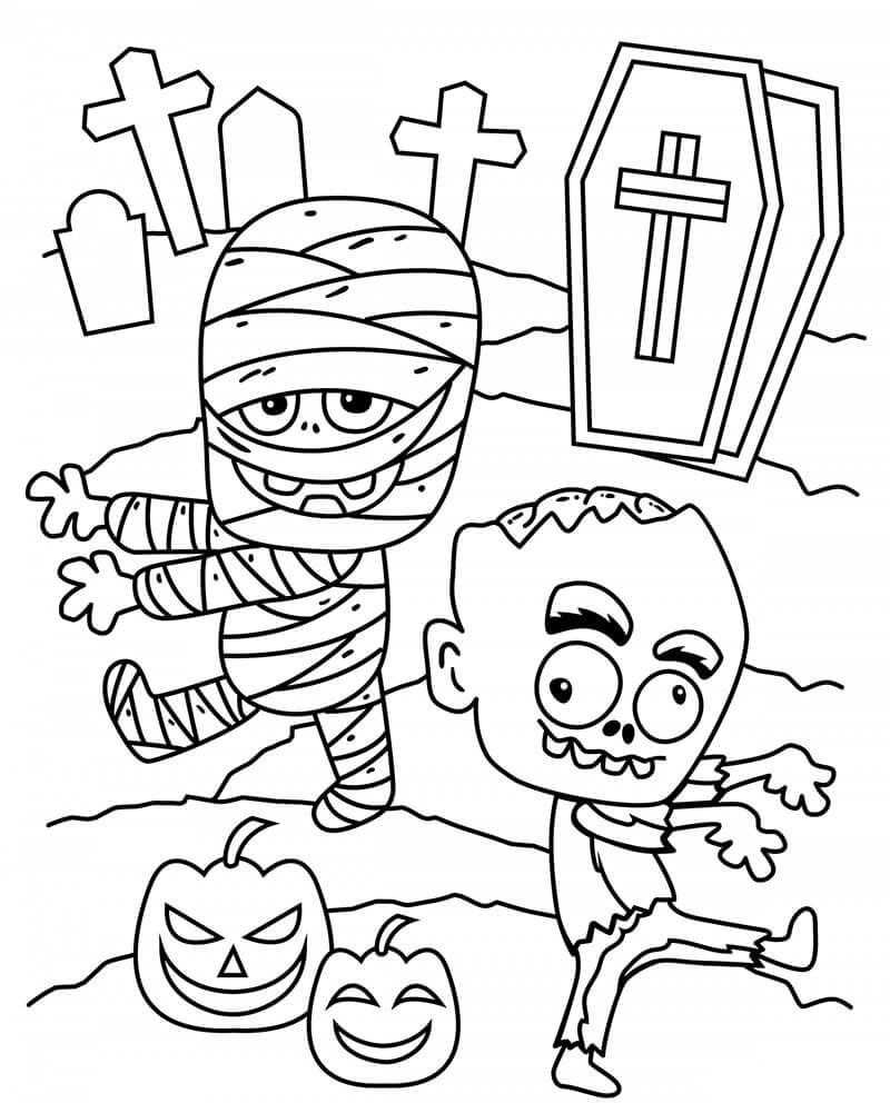 Dibujos De Cementerio Para Colorear E Imprimir Coloringonly Com