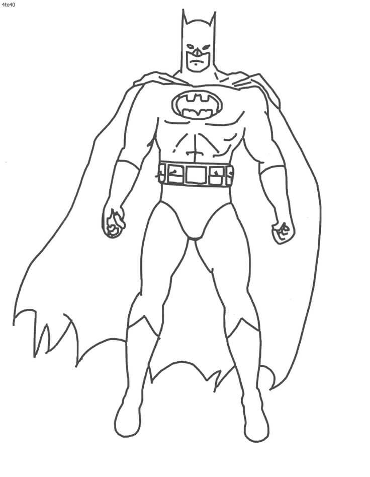Batman Básico para colorear, imprimir e dibujar –