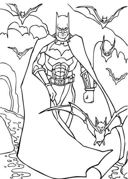 Batman y Murciélagos para colorear, imprimir e dibujar –