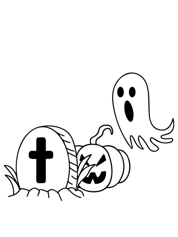 Fantasma De Cementerio De Halloween