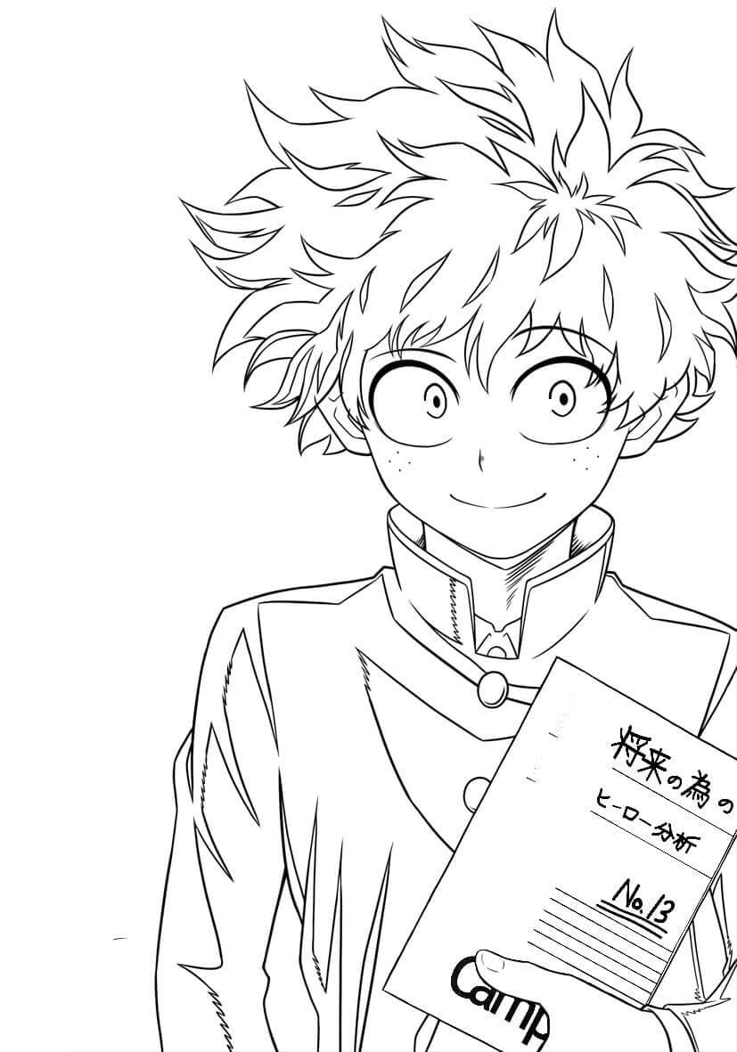 Arriba M S De Izuku Midoriya Dibujo Para Colorear Ltima Camera Edu Vn