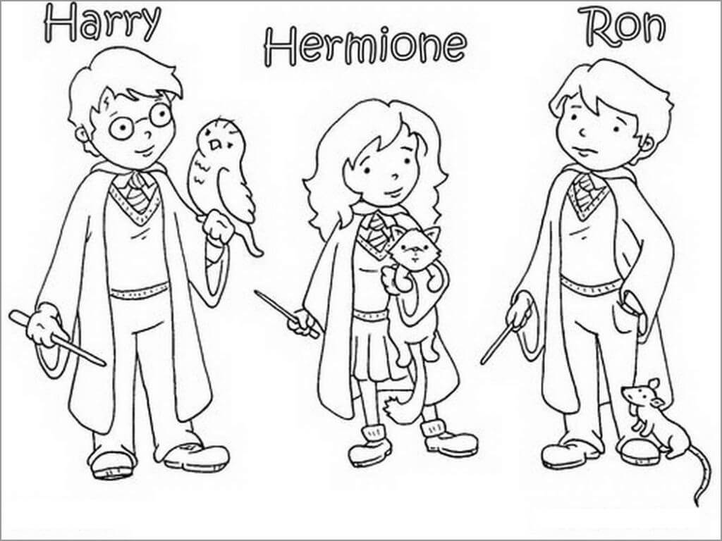 Dibujos de Harry Potter para colorear e imprimir– 