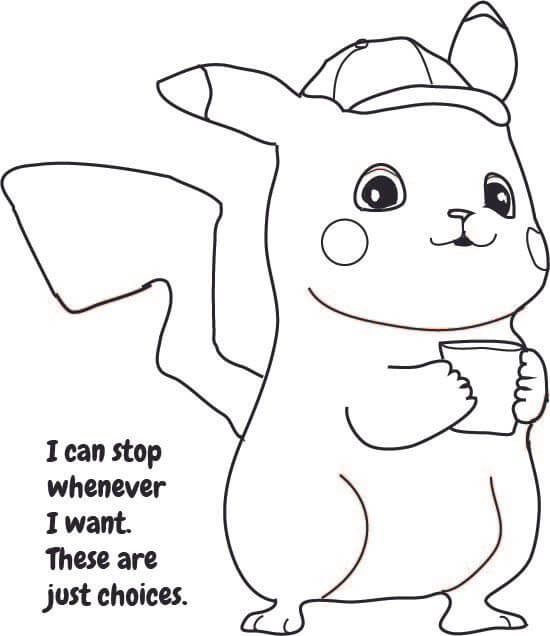 Detective Pikachu Coloring Pages Free Printable Templates