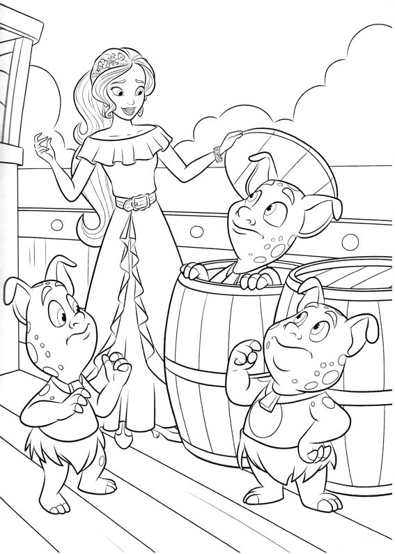 Dibujos de Elena De Avalor para colorear e imprimir– ColoringOnly.Com