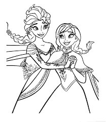 Dibujos de Elsa Y Anna para colorear e imprimir– ColoringOnly.Com