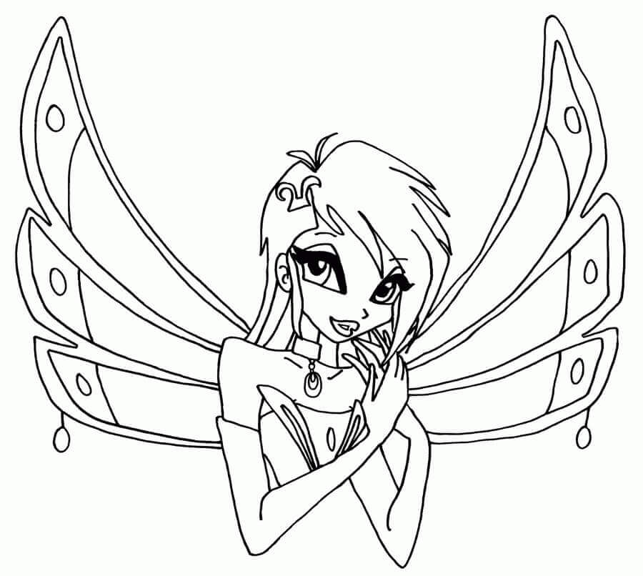 Enchantix Enchantix de Winx Club para colorear, imprimir e dibujar  –