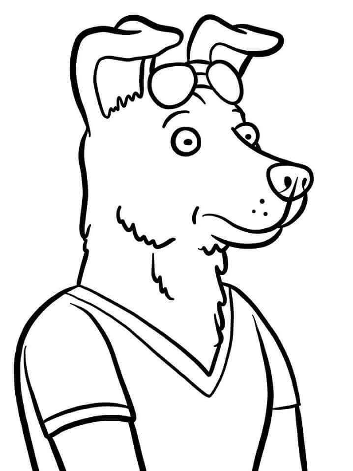 BoJack Horseman Enojado para colorear, imprimir e dibujar