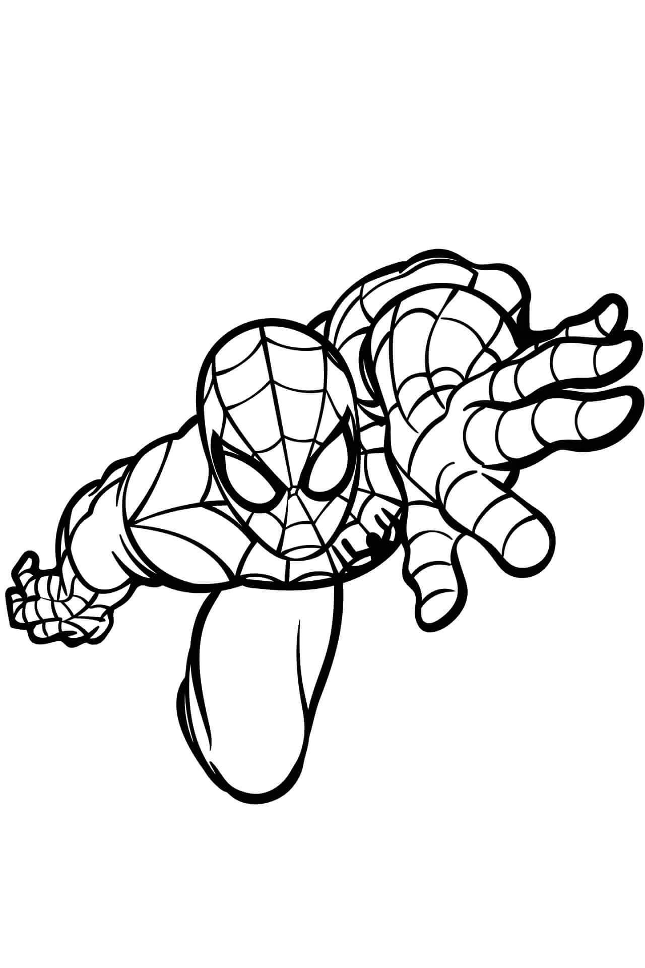 Máscara del Hombre Araña para colorear imprimir e dibujar ColoringOnly Com