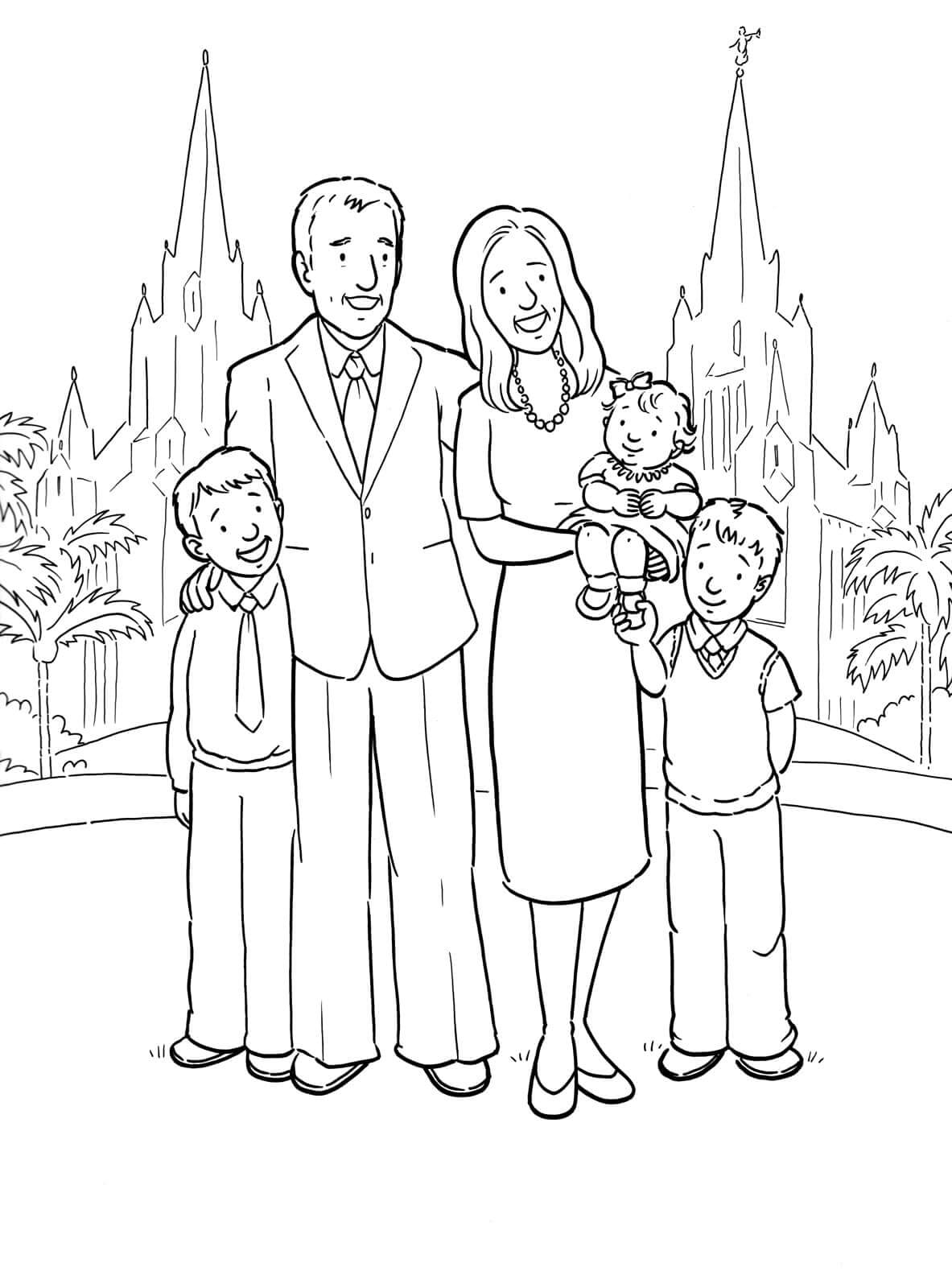 Dibujos De Familia Para Colorear E Imprimir ColoringOnly Com dibujos-de-familia-para-colorear-e-imprimir-coloringonly-com