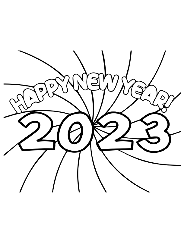 feliz año nuevo 2023 diseño de letras 14403642 PNG