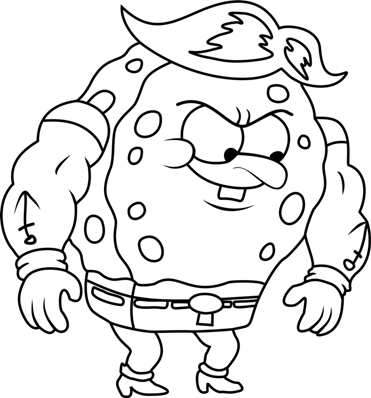 Dibujos De Bob Esponja Pantalones Cuadrados Para Colorear E Imprimir Coloringonlycom 0458