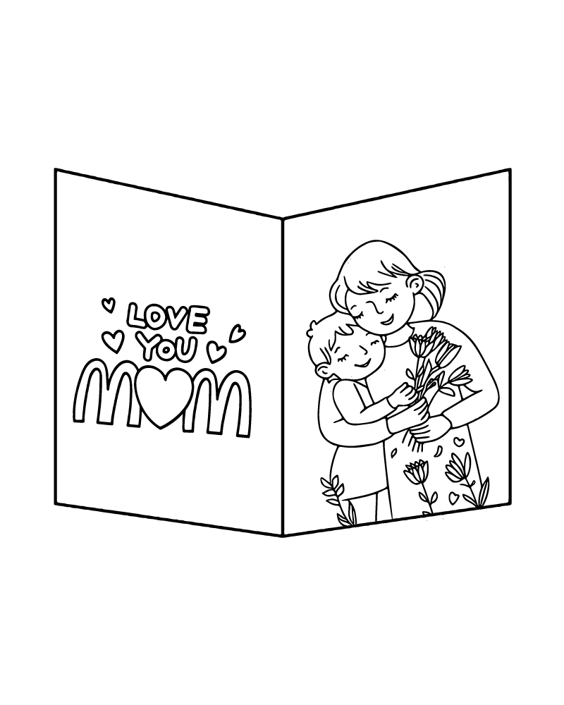 Día de la Madre Plegable
