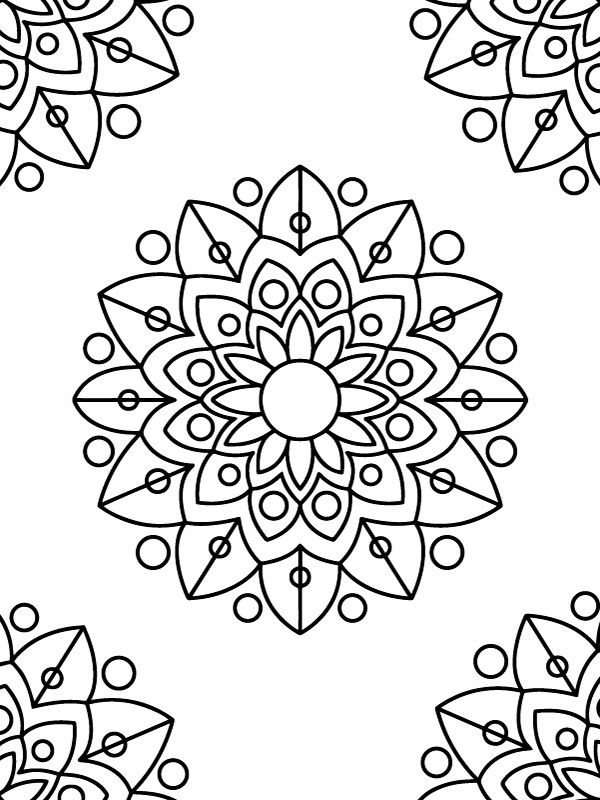 Imprimibles Mandala Gratuitos para Colorear Artísticamente con Niños
