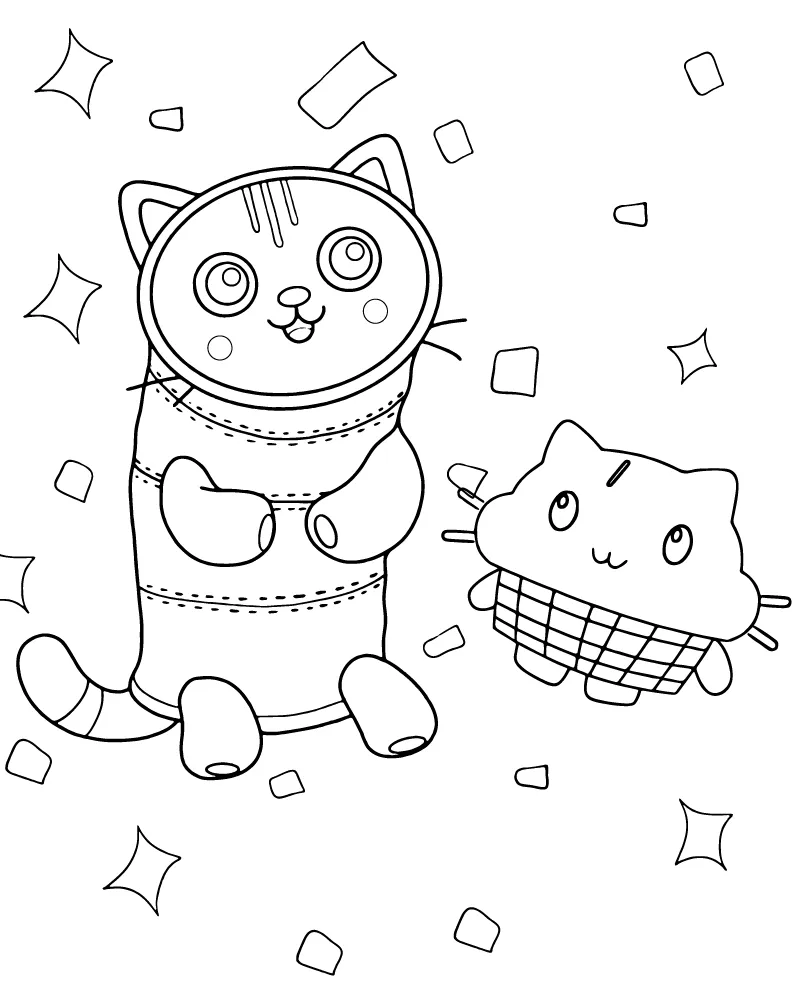 Dibujo De Gato Almohada De Gabby