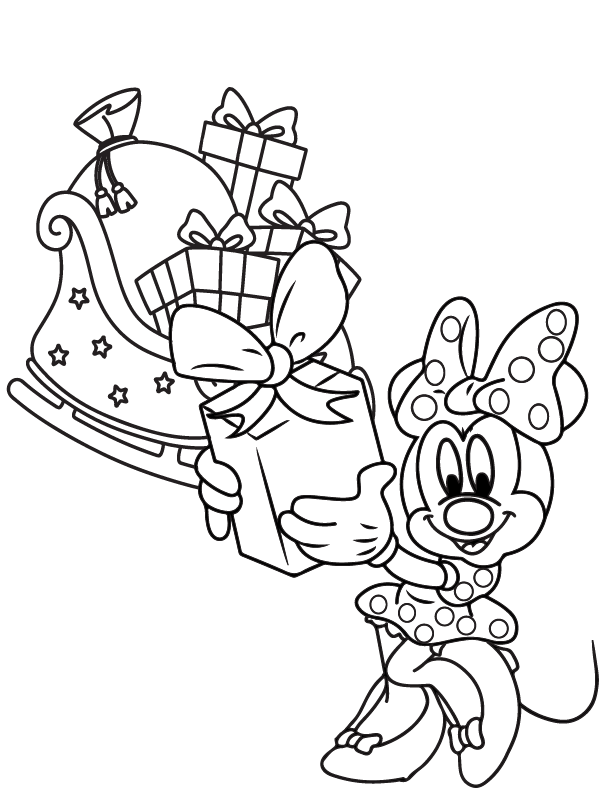Contenta Minnie Mouse Navideña