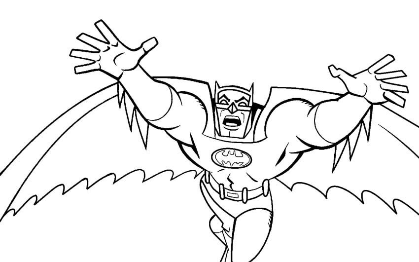 Gran Batman para colorear, imprimir e dibujar –