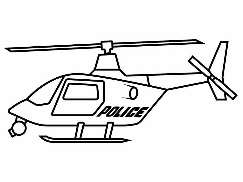  Helicóptero de la Policía para colorear, imprimir e dibujar –ColoringOnly.Com