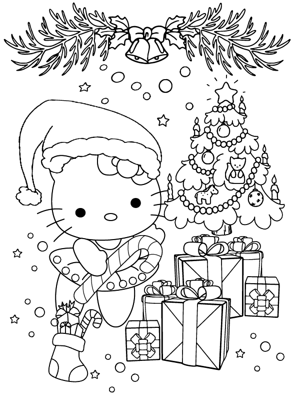 Hello Kitty y Regalo de Navidad