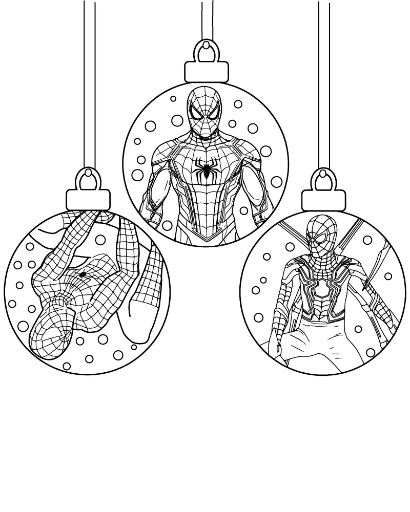 Adorno Navideño De Spiderman