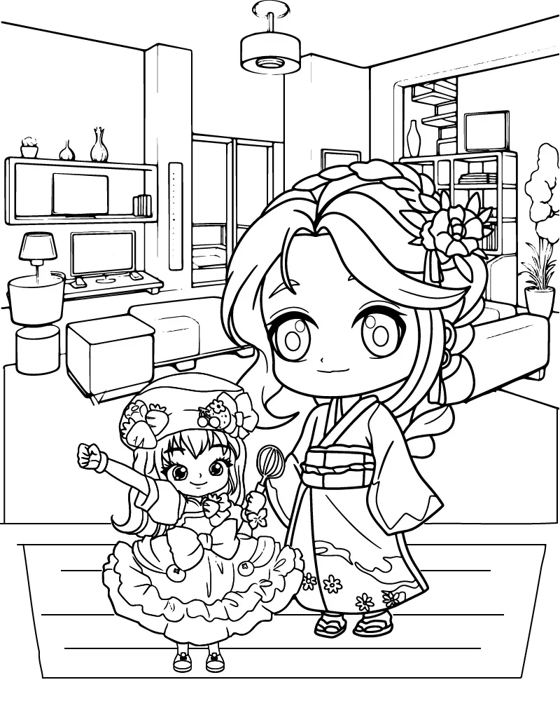 Mamá e Hija Chibi